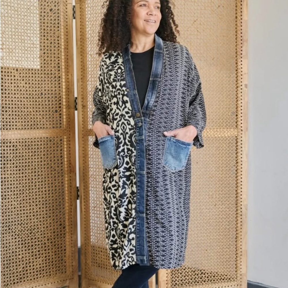 Shannon passero janis cardigan Denim Trim